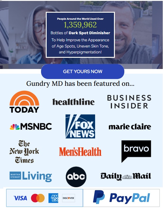 Gundry Dark Spot Diminisher Reviews: Space-Age Polyphenol Innovation That Actually Works